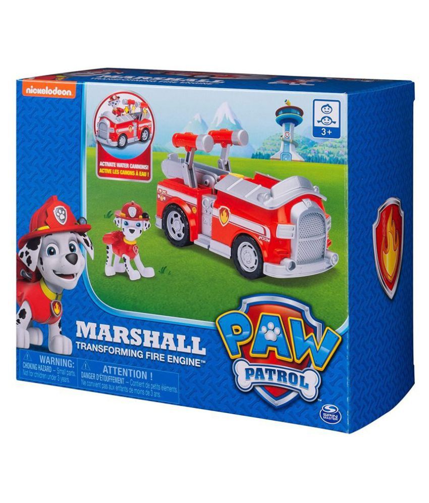 paw patrol marshall water cannon