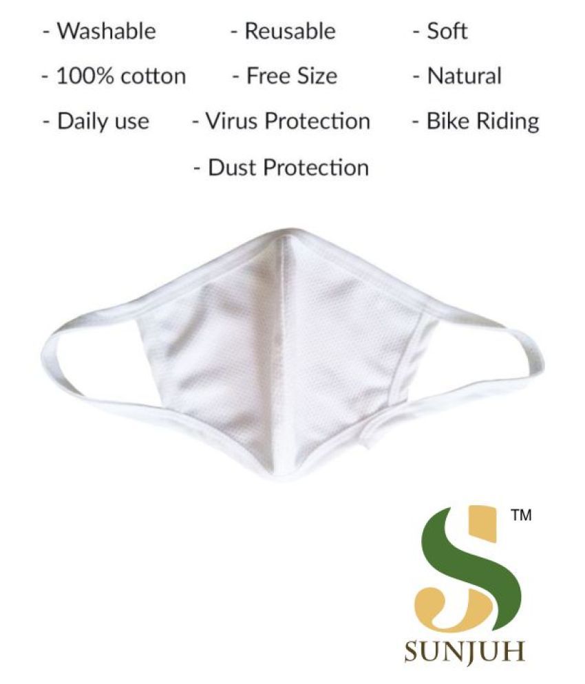 White Cotton Mask Buy White Cotton Mask Online at Low Price in India