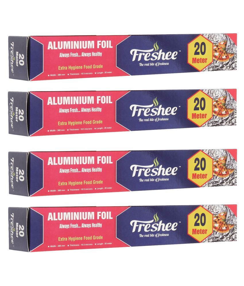     			Freshee 20m Aluminium Foil Paper Pack of 4