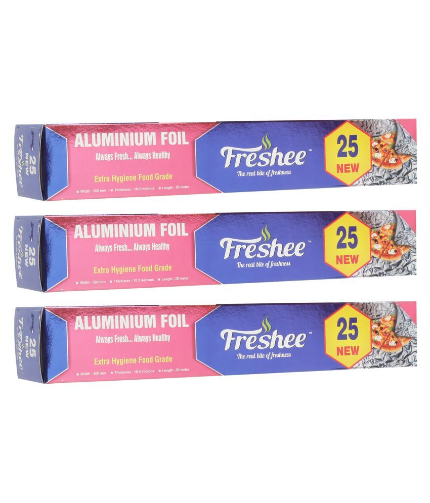     			Freshee 20m Aluminium Foil Paper Pack of 3