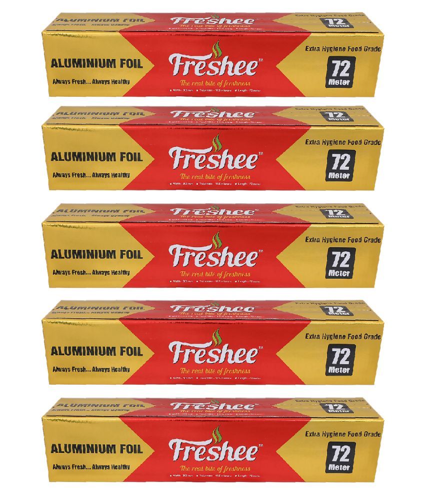     			Freshee 72m Aluminium Foil Paper Pack of 5