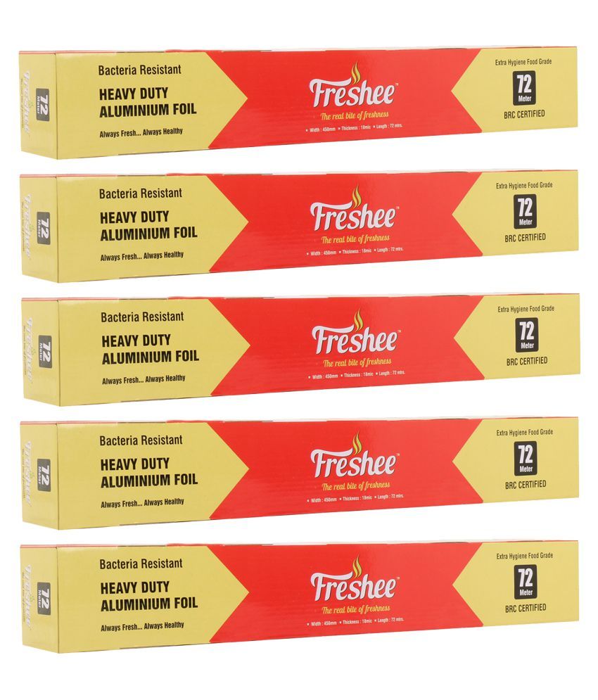     			Freshee Aluminium Foil Paper 72m Heavy Duty Pack of 5