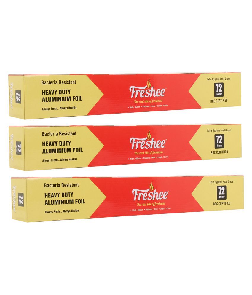     			Freshee 72m Heavy Duty Aluminium Foil Paper Pack of 3