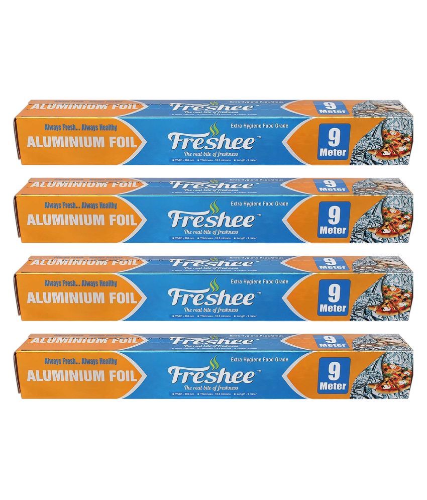     			Freshee 9m Aluminium Foil Paper Roll Pack of 4