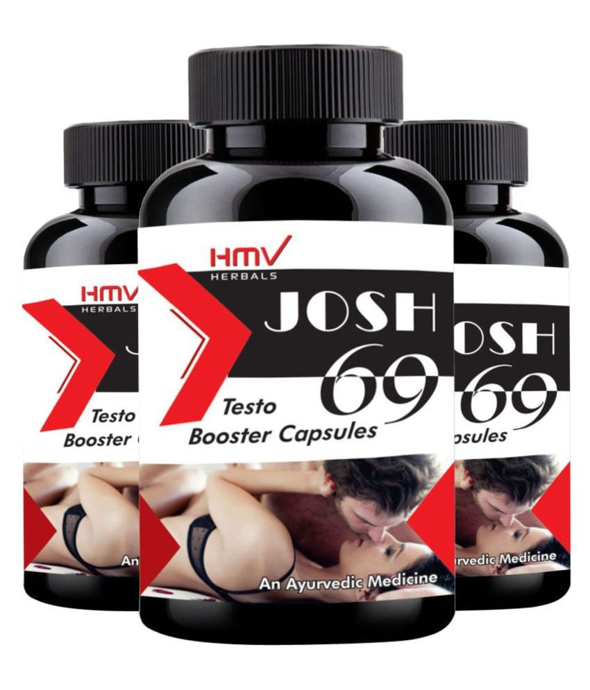 HMV Herbals JOSH 69 Testo Booster For Men Herbal Capsule 90 no.s Pack of 3