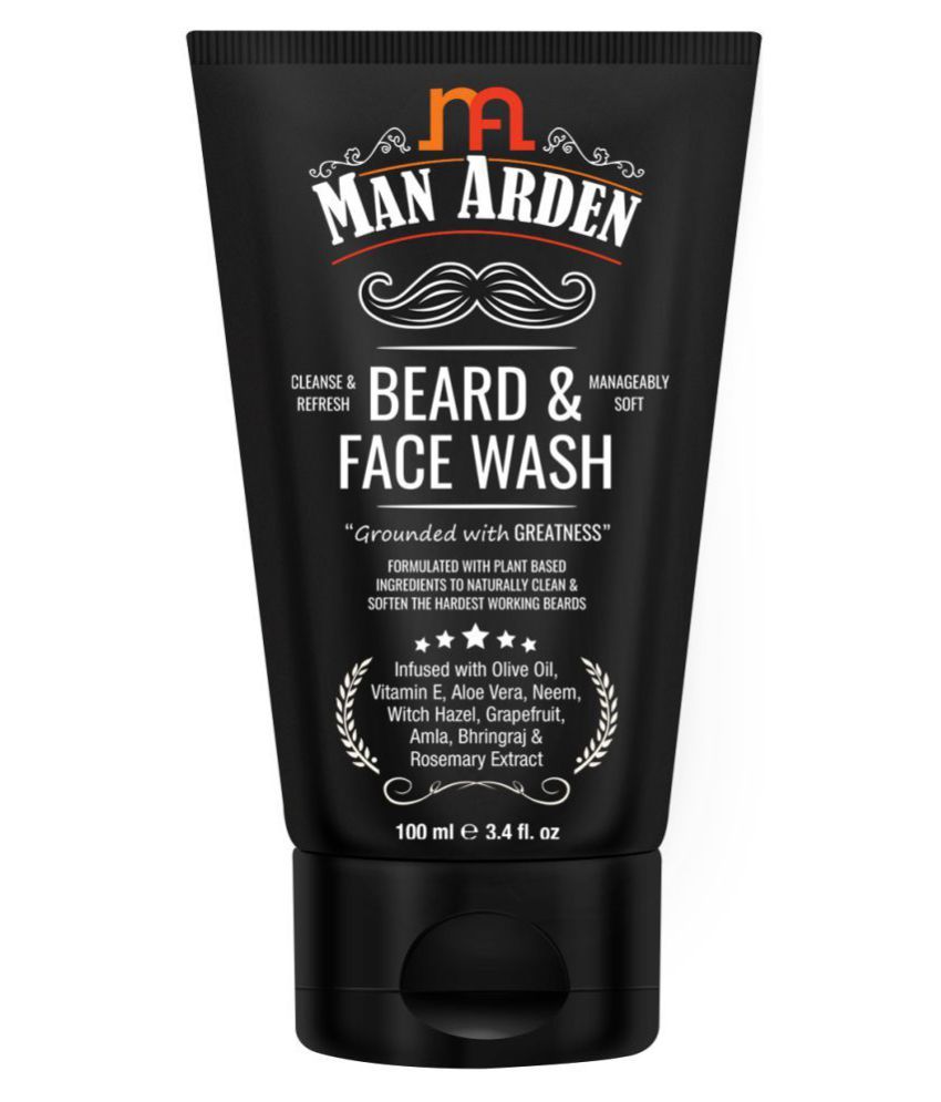     			Man Arden Beard & Face Wash For Men - No Parabens, Sulphate, Silicones - 100mL