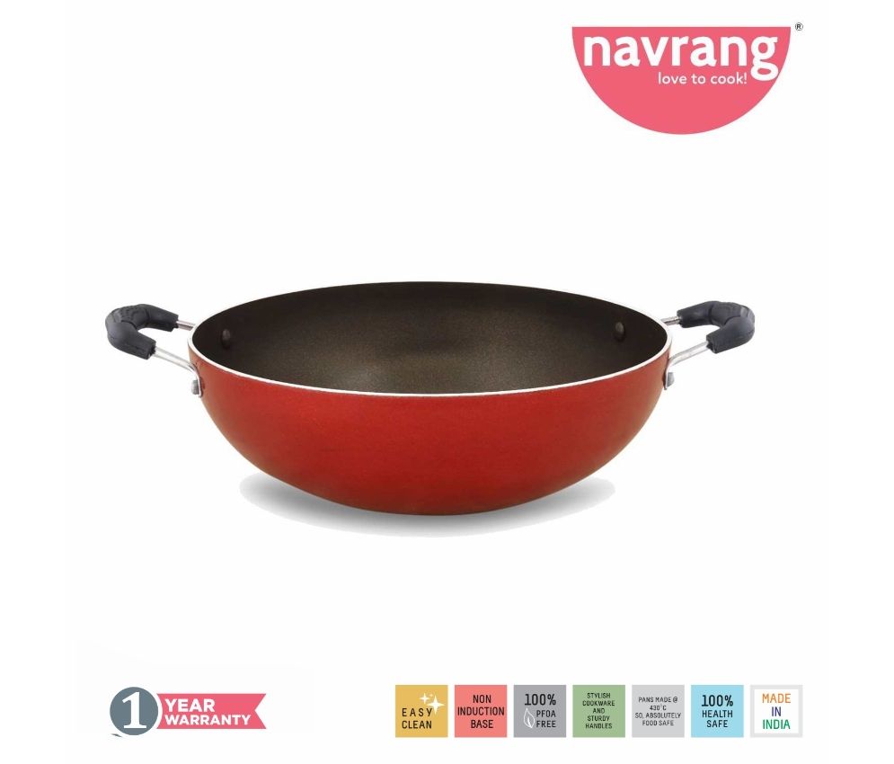     			Navrang Economy Small Non-Stick Deep Kadhai 2000mL NON-INDUCTION 