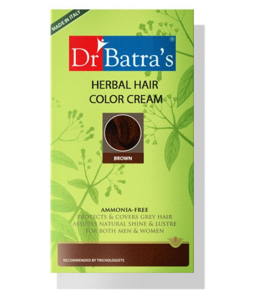 Buy Dr Batra's Herbal Ammonia Free Hair Color Cream Brown - 130 gm Online  at Best Price in India - Snapdeal