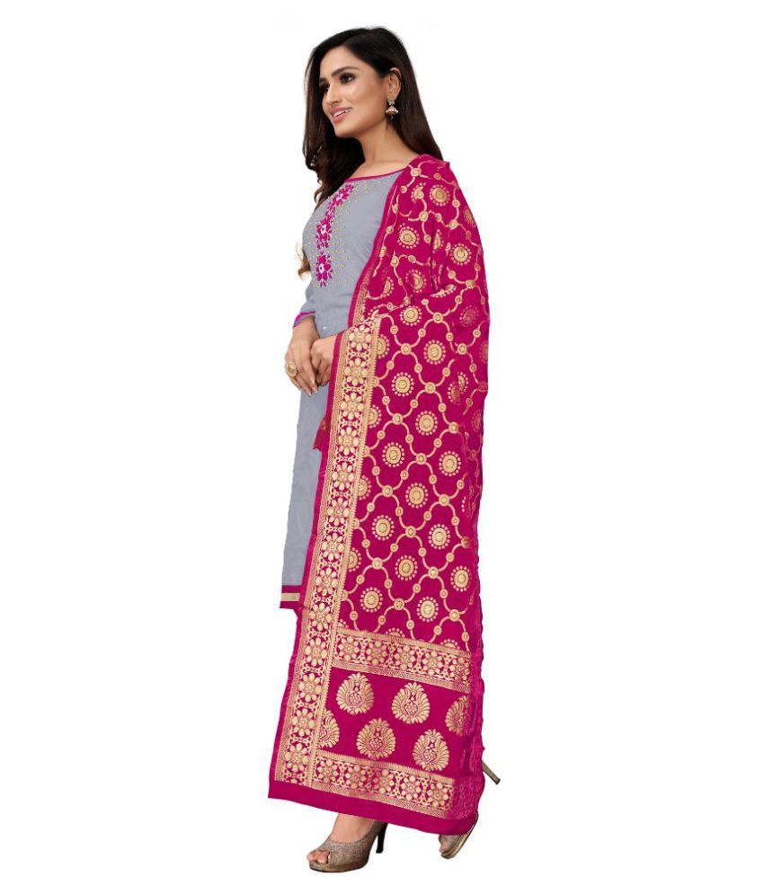 grey ethnic wear
