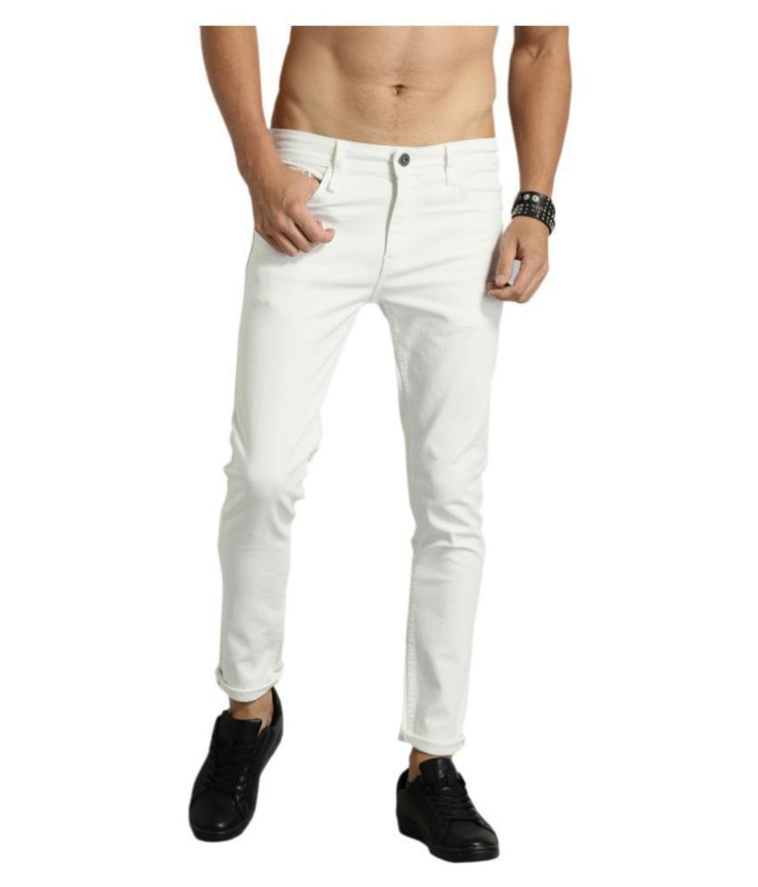     			Lawson - White Cotton Blend Skinny Fit Men's Jeans ( Pack of 1 )