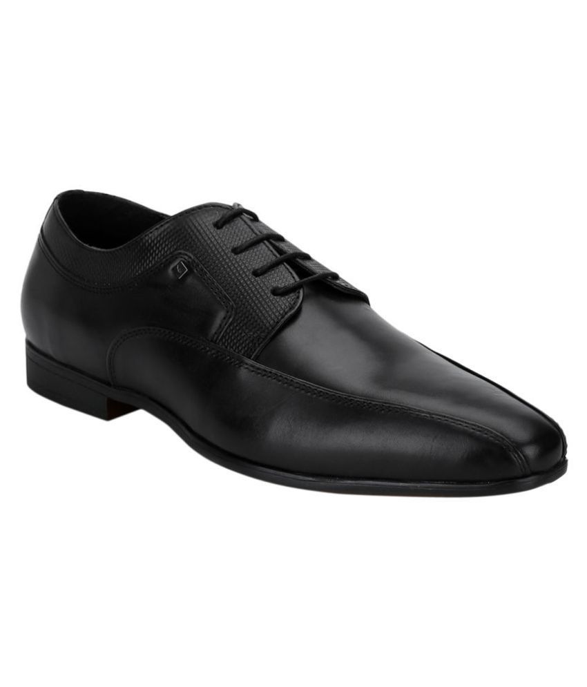 red tape black derby formal shoes