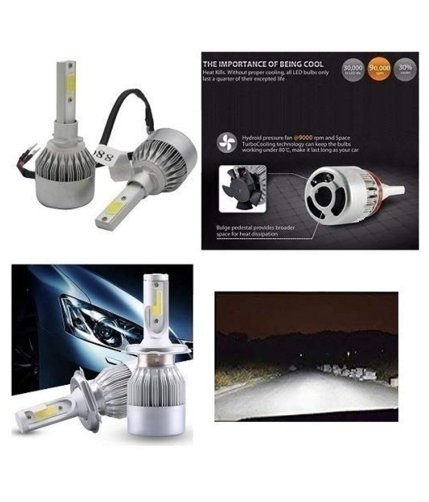 After Cars Hyundai Grand i10 Nios C6 LED HID Light 72w Car Headlight Conversion Kit 8k (White