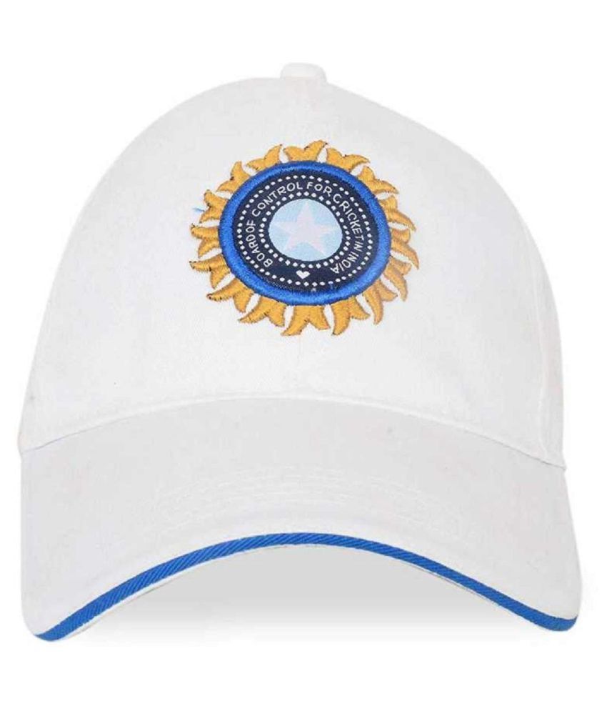 Greatshot India Indian Cricket Cap White For Men In Blue Odi Test Ipl Indian Cricket Team Cap Free Size Adjustable Caps Buy Online At Best Price On Snapdeal