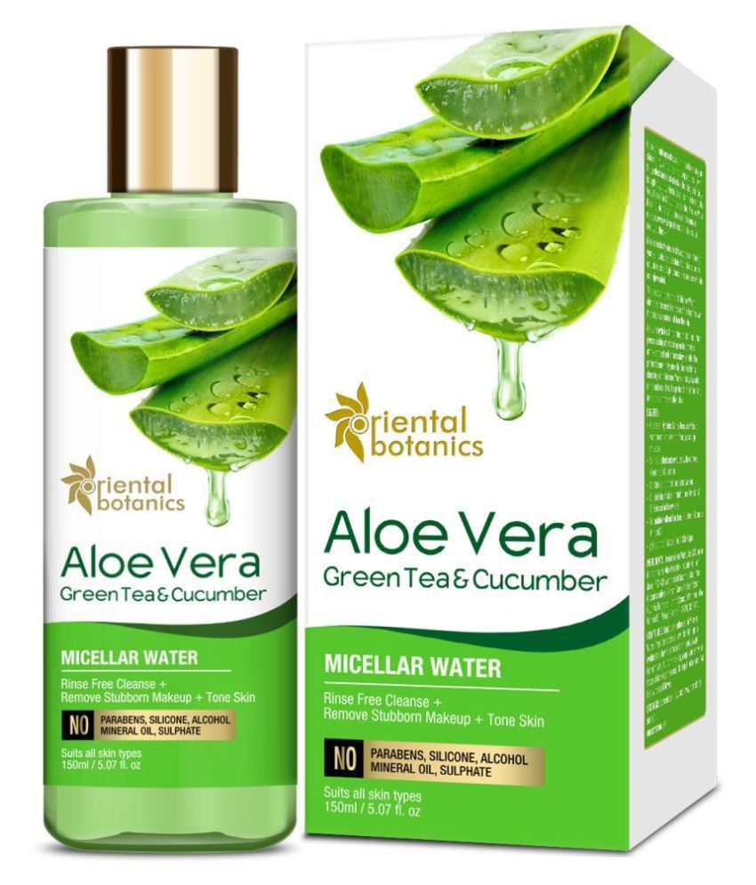 Oriental Botanics Aloe Vera, Green Tea Micellar Water Makeup Remover