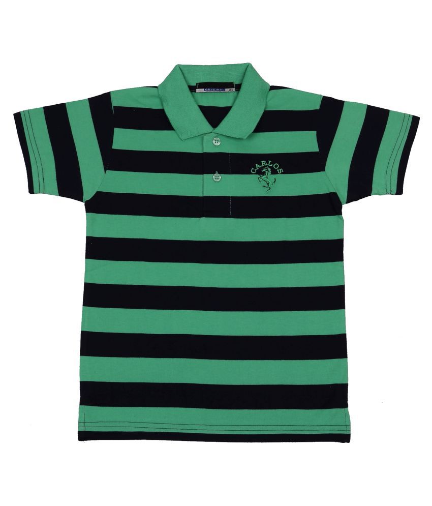     			NEUVIN - Sea Green Cotton Boy's Polo T-Shirt ( Pack of 1 )