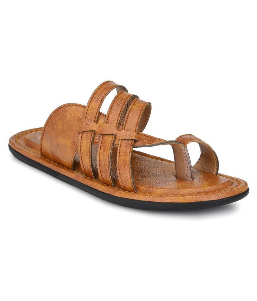 Prolific Tan Synthetic Leather Sandals Price in India- Buy Prolific Tan Synthetic Leather 