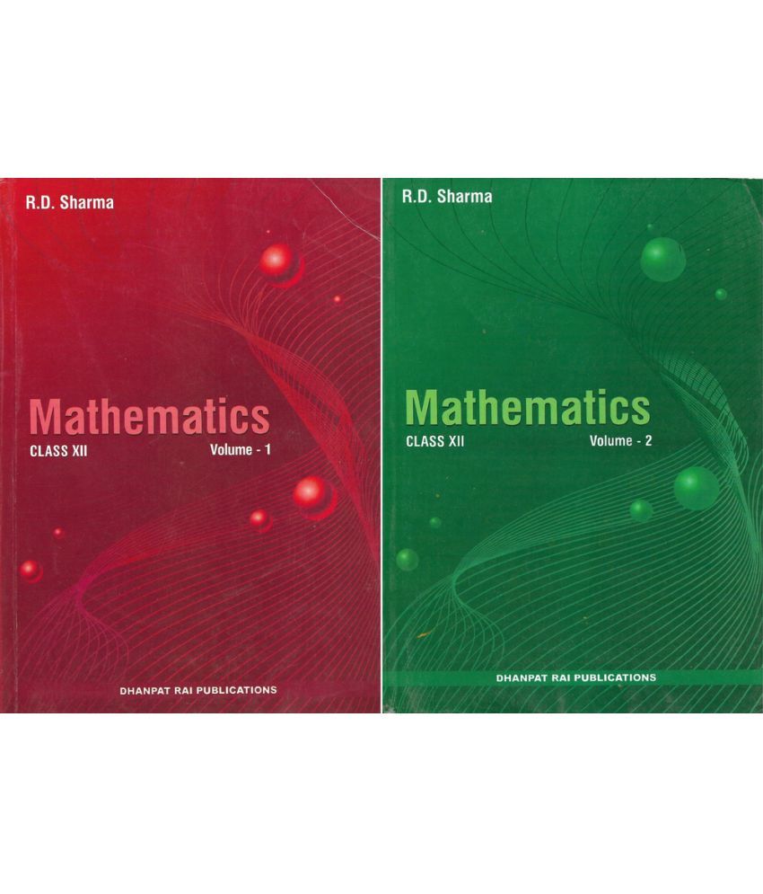 Mathematics Class 12th R D Sharma (Vol. 1 & 2) in English ...