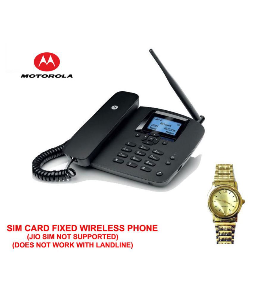     			Motorola Motorol 200L Wireless GSM Landline Phone ( Black )