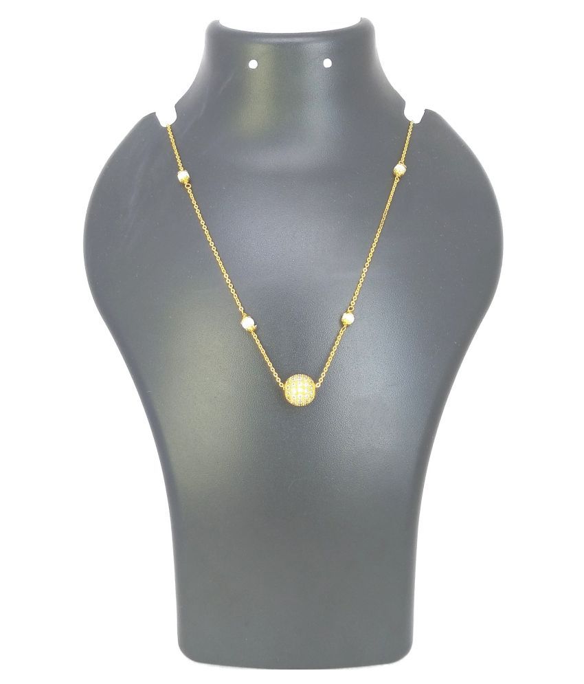     			Soni gold plated chain pendant for women & girls (18 inches chain length )