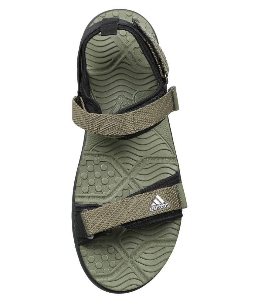 adidas sandals all black