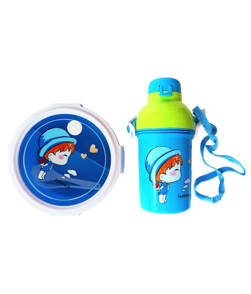 girls lunch box with bottle