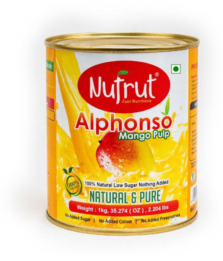 Nufrut Alphonso Mango Pulp Mango 1 kg Buy Nufrut Alphonso Mango Pulp