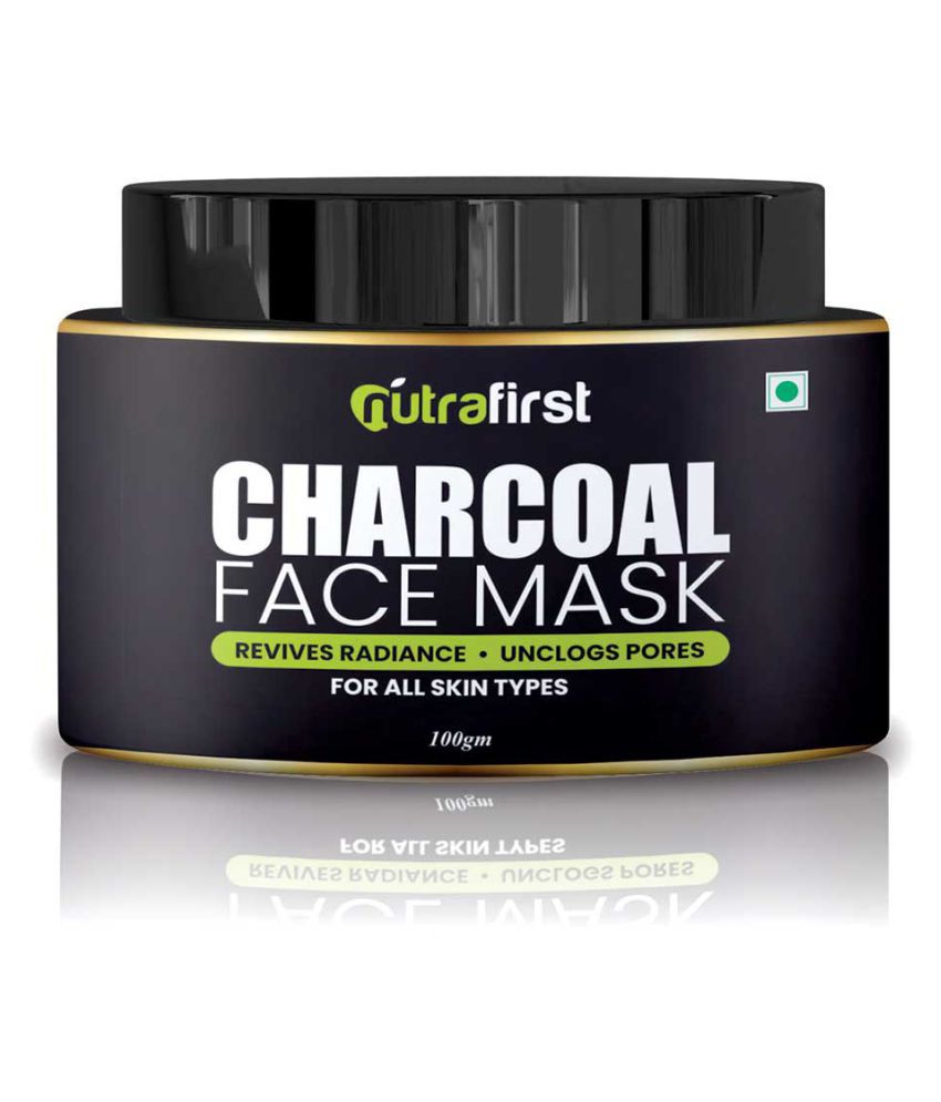 Nutrafirst Charcoal Mask for Blackhead removal Face Peel Off Masks 100 gm