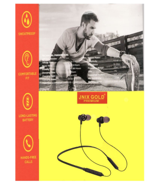 jnix gold bluetooth headphones price