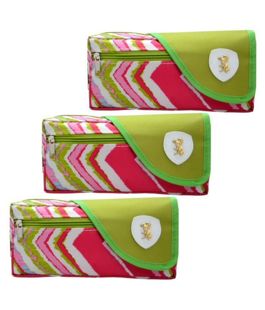 3 Pieces Pencil Box Pouch Cases Mesh Bag 47A Buy Online at Best