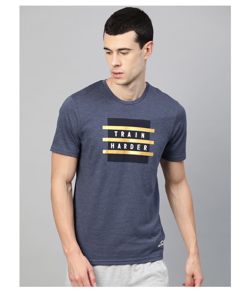     			Alcis - Blue Cotton Blend Regular Fit Men's Sports T-Shirt ( Pack of 1 )
