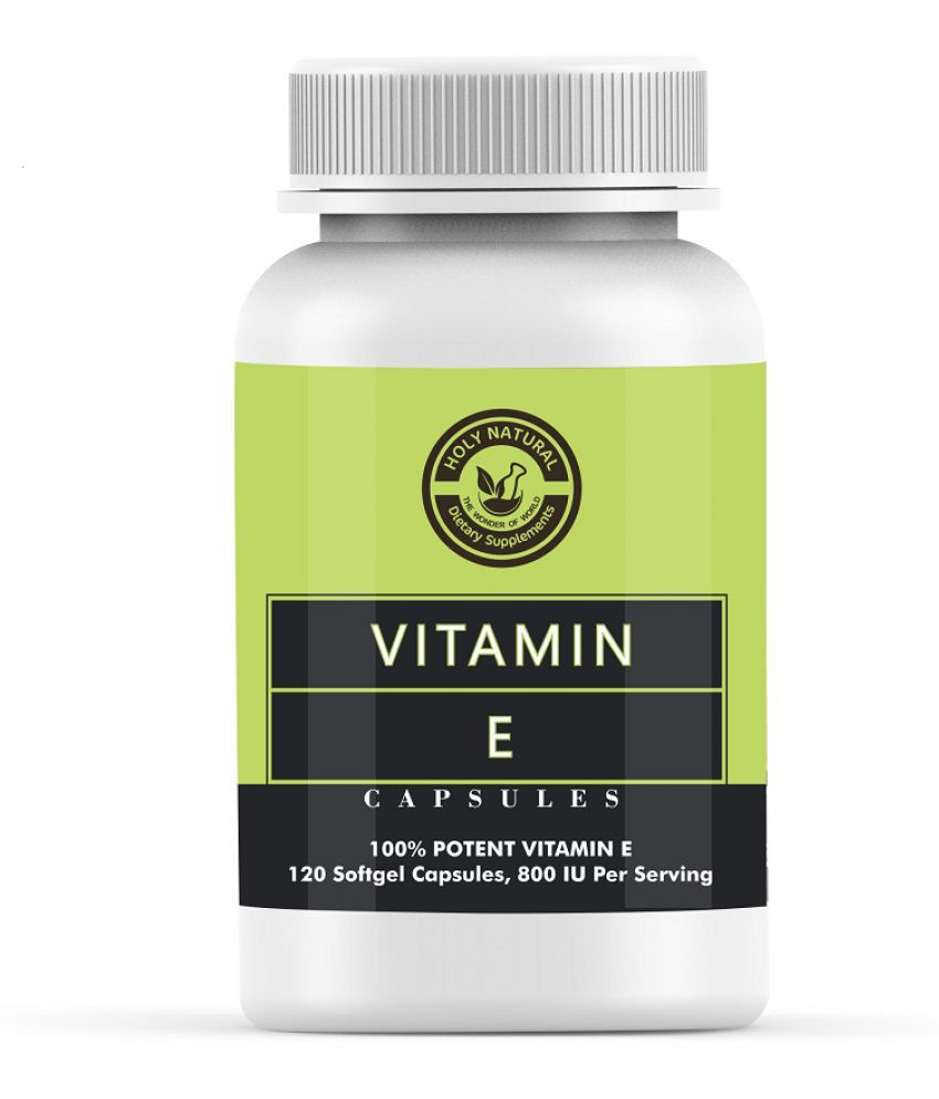 Holy Natural Vitamin E Capsule - 120 Cap 100 gm Vitamins ...