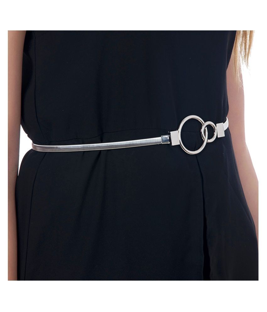 designer silver belt