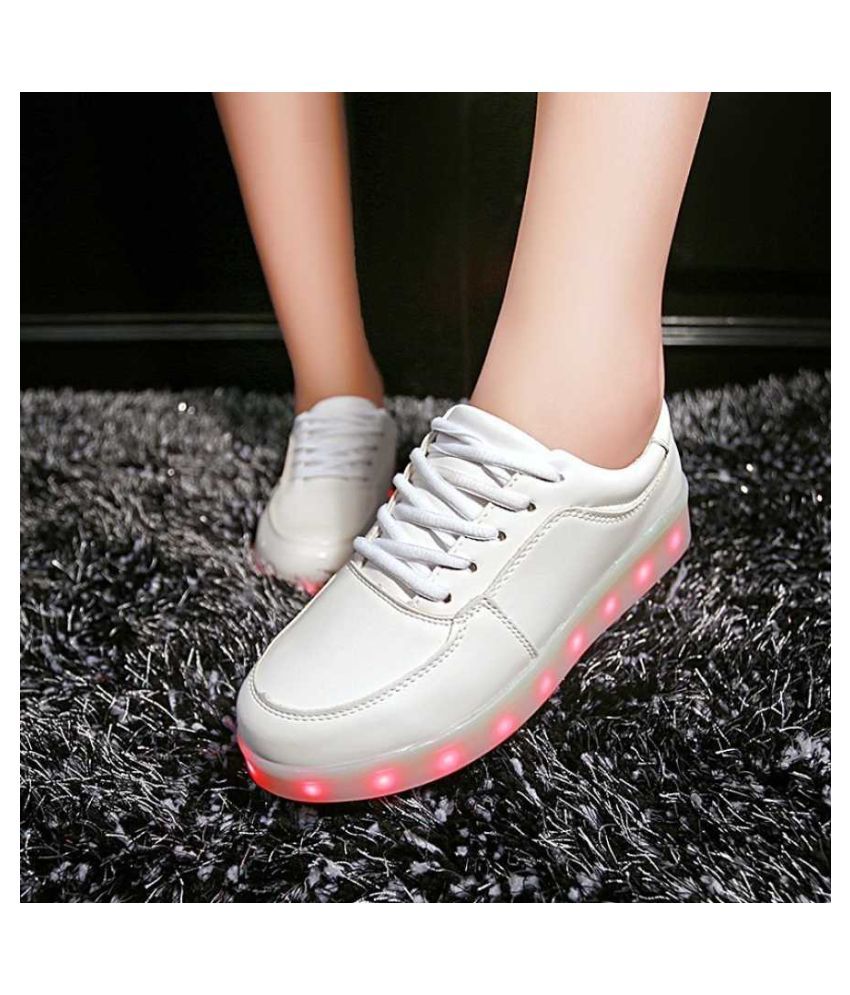 Mr.SHOES led 003 men s White Running Shoes Buy Mr.SHOES led 003 men s