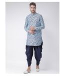 Deyann Sky Blue Silk Blend Kurta Single