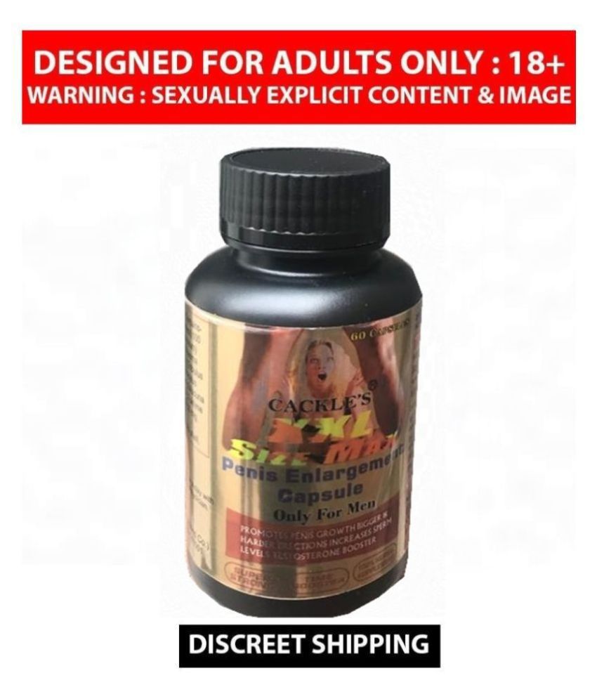 Cackles Xxl Size Max Penis Enlargement Capsule For Men Pack Of 60 Nos 100 Ayurvedic Product 