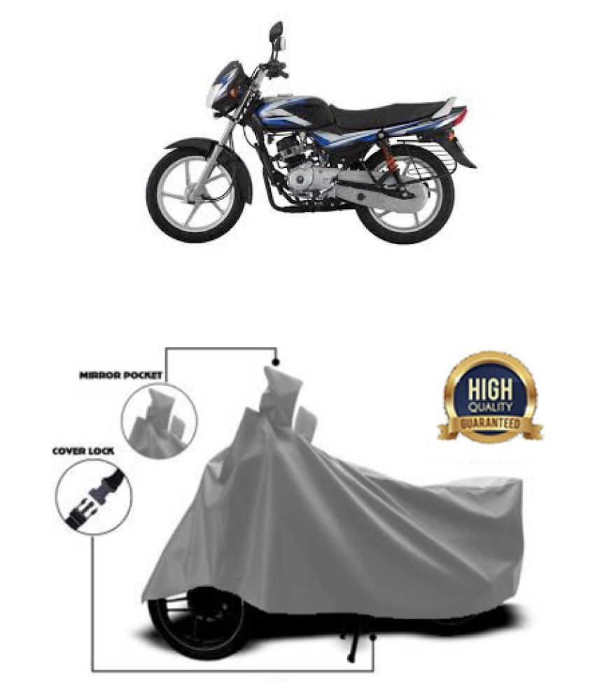 Motohunk two wheeler cover for Bajaj Aspire Grey: Buy ...