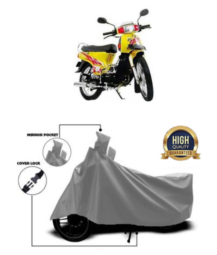QualityBeast two wheeler cover for Kinetic K4 100 Grey: Buy ...