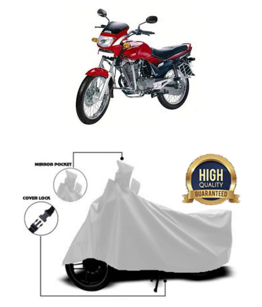 QualityBeast two wheeler cover for Hero Ambition (Silver): Buy ...