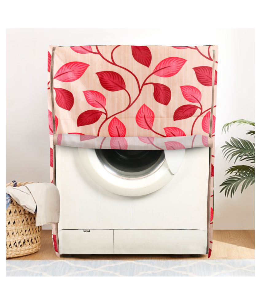     			E-Retailer Single Polyester Red Washing Machine Cover for LG 8 kg Front Load