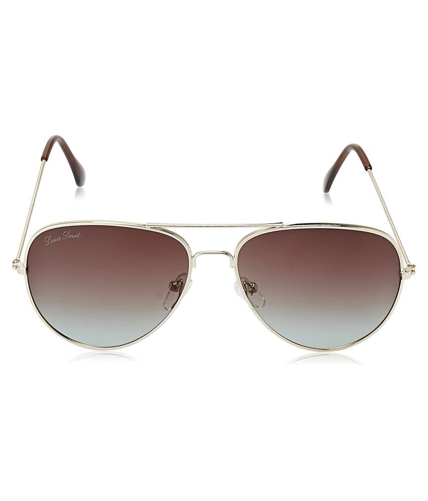 LOUIS SMIT - Brown Aviator Sunglasses ( LS101 C4 58 58 ) - Buy LOUIS SMIT - Brown Aviator ...