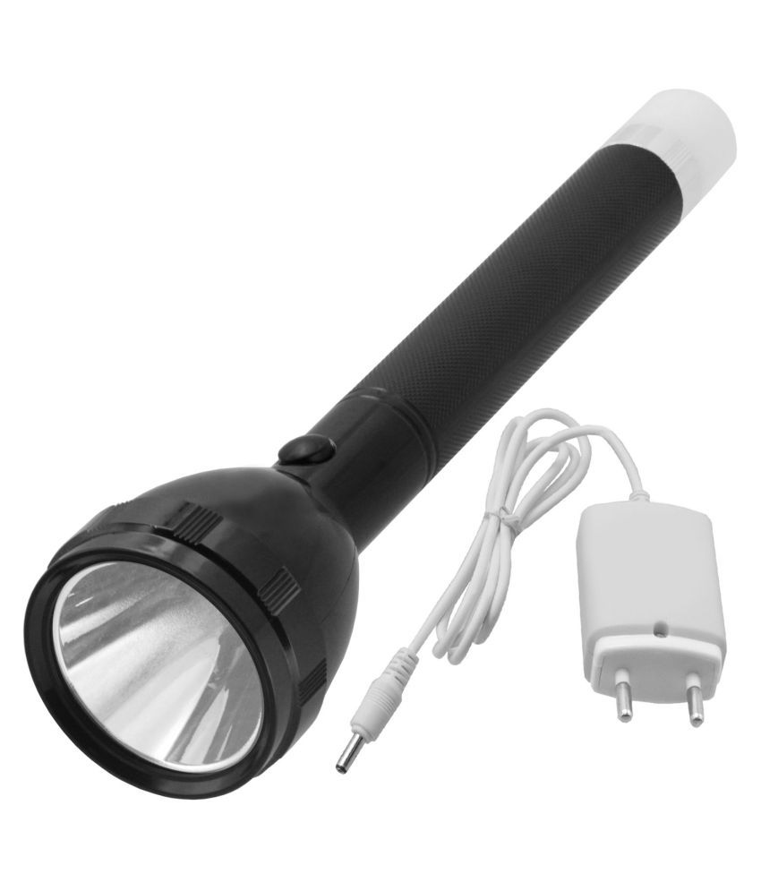 SJ - 5W Rechargeable Flashlight Torch (Pack of 1)