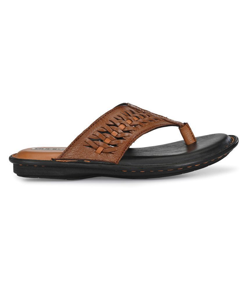 bucik tan leather slippers