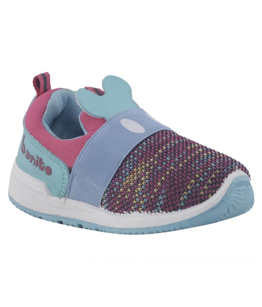     			KHADIM Bonito Kids Turquoise Dress Sneakers