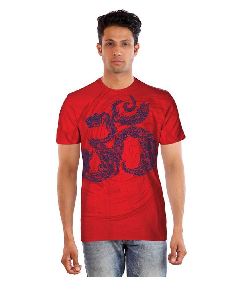     			Huetrap - Red Cotton Regular Fit  Men's T-Shirt ( Pack of 1 )