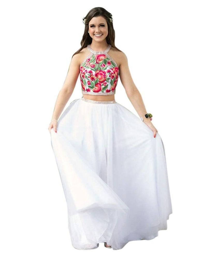 white chaniya choli