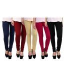 Famaya Pack of 5 Girls Cotton Leggings ( Multi )