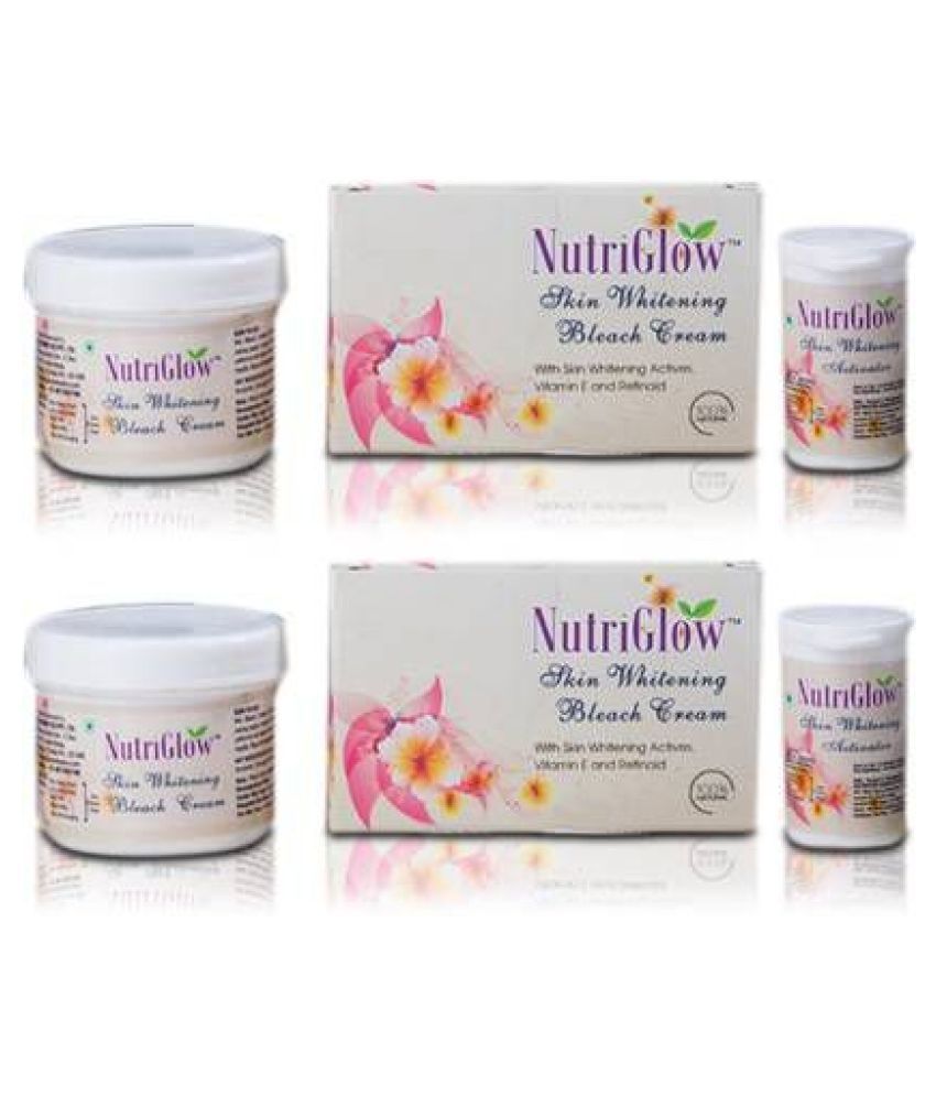     			Nutriglow Skin Whitening Bleach Cream For Fairness All Skin Type Each 43gm (Pack of 2)