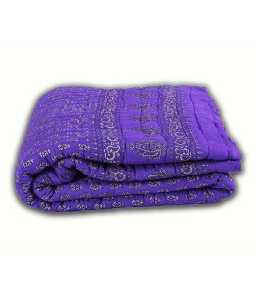 Jaipuri Razai Double Cotton Multi Printed Quilt Coordinated Buy