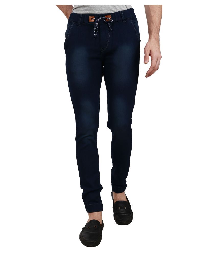     			ZAYSH Dark Blue Regular Fit Jeans