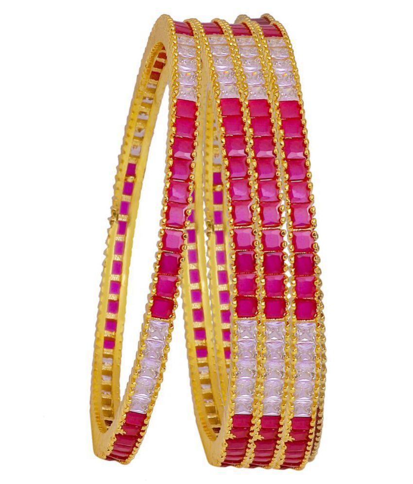 Manikya Traditional Bengali Bangles Copper with 24ct Gold Plated (Set